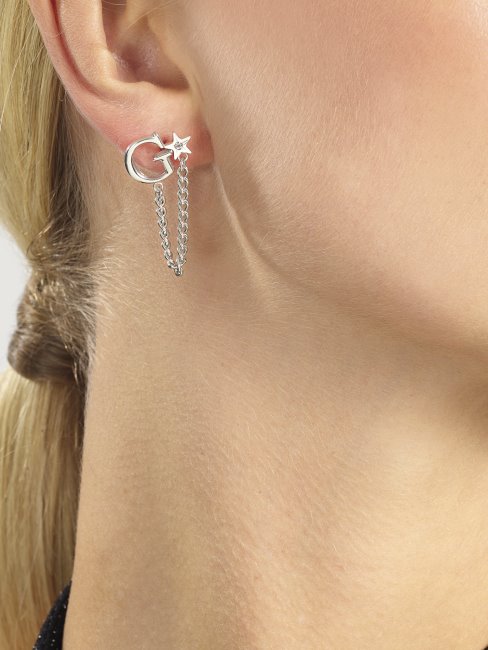 Boucles D'oreilles A-star-is-born Argent Guess