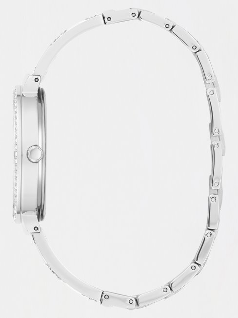 Montre Analogique Logo Argent Guess