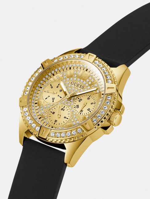 Montre à Cristaux Multifonctions En Argent Guess