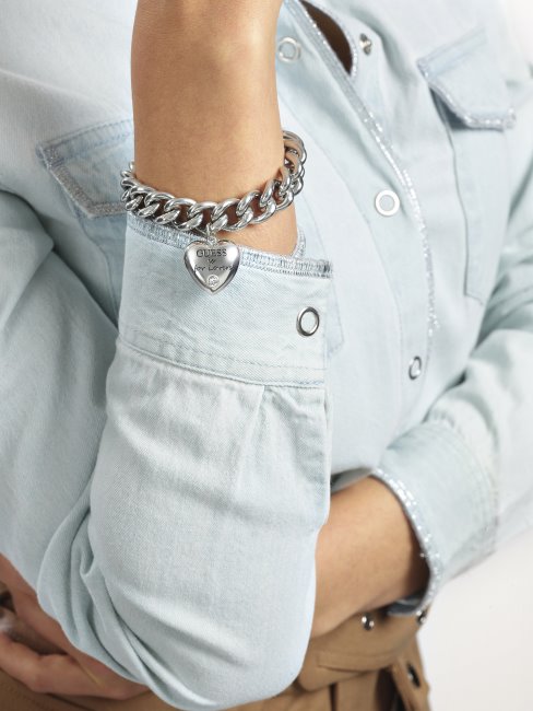 Guess-is-for-loves-bracelet Argent