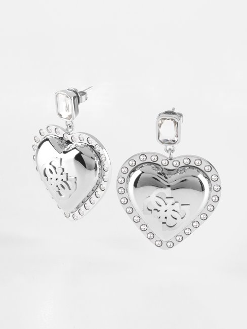 C'est Des Boucles D'oreilles Amore' Guess Silver