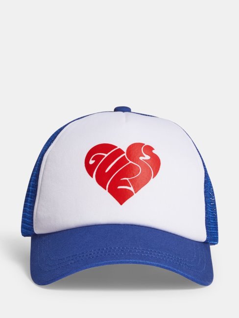 Casquette De Baseball Bleue Imprimée Sur Le Devant