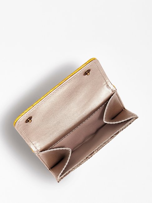 Portefeuille Logo Aviana 4g Jaune Guess