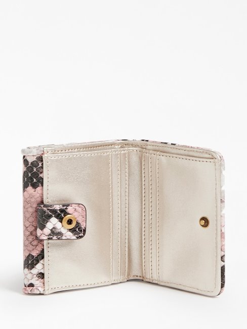 Abey Portefeuille Imprimé Python Guess Multi Rose