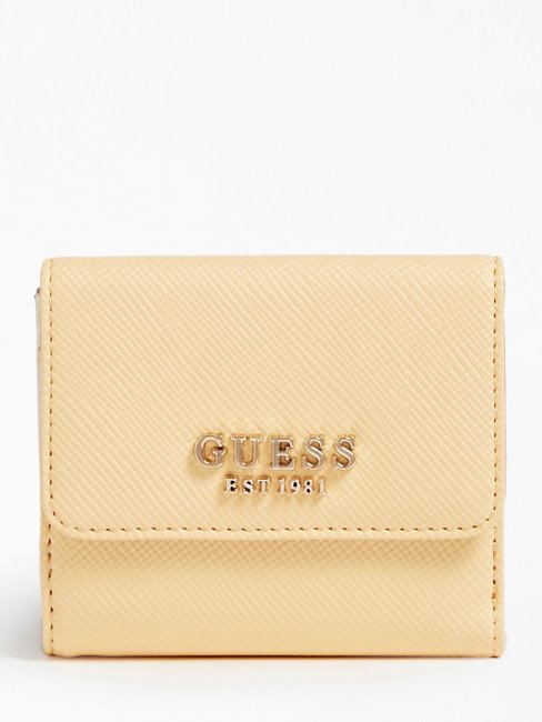 Porte-cartes De Crédit Guess Laurel Saffiano Orange