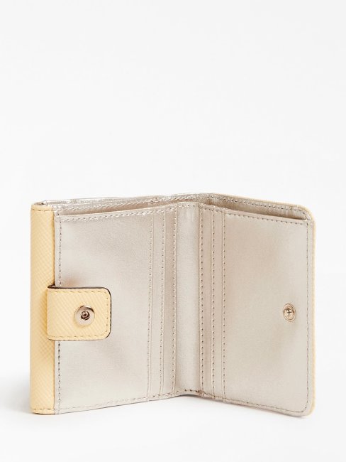 Porte-cartes De Crédit Guess Laurel Saffiano Orange