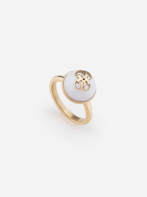 Bague Guess 4g Logo Boule En Or