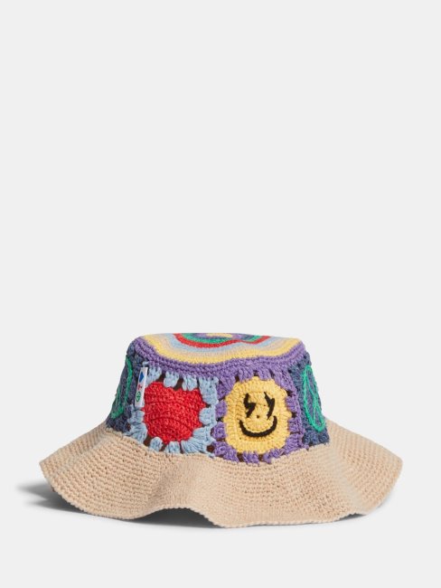 Chapeau Imprimé Guess Multi Beige