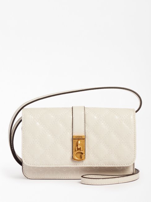 Coque De Telephone Blanche Guess Gaia 4g Logo