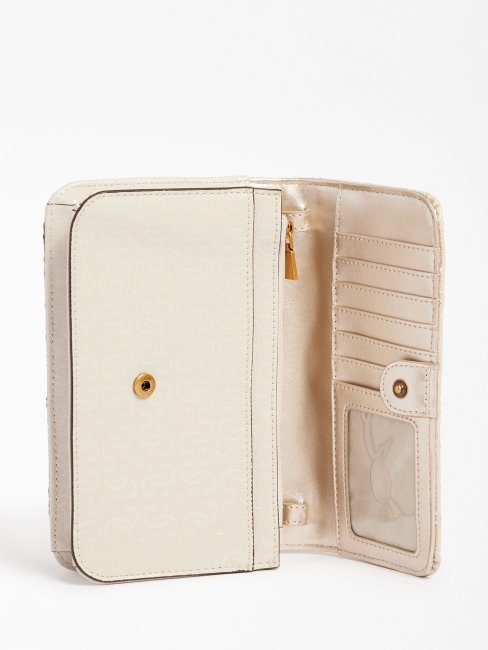 Coque De Telephone Blanche Guess Gaia 4g Logo