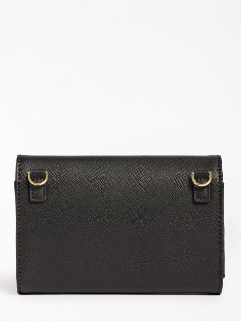 Guess étui De Téléphone Noir Avec Chaîne