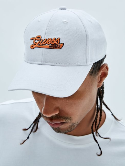 Guess Casquette De Baseball Blanche à Logo Sur Le Devant