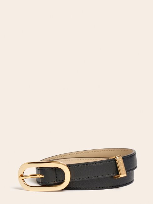 Ceinture En Cuir Véritable Marciano Noir Guess