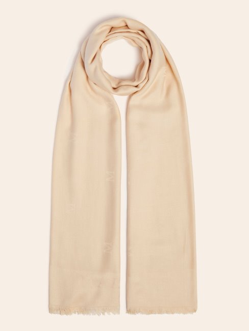 écharpe En Jacquard Marciano Beige Guess