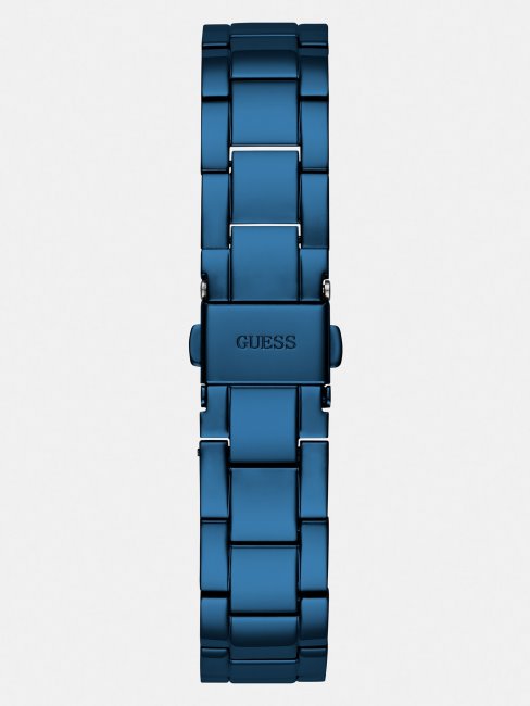 Montre Guess En Cristal Avec Fonction Date Bleu