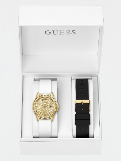 Guess Coffret Montre En Argent
