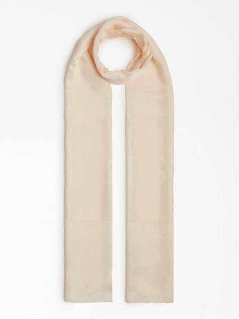 écharpe Blanche à Logo Script Guess