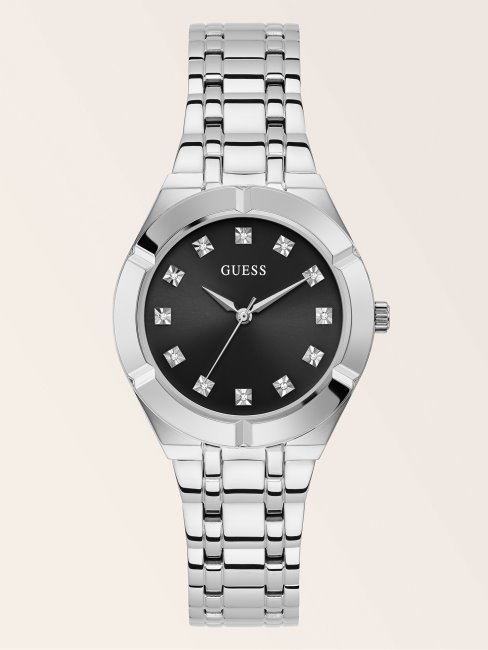 Montre Guess En Acier Cristal Argenté