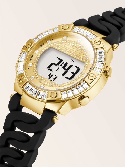 Montre Numérique à Cristaux Argentés Guess
