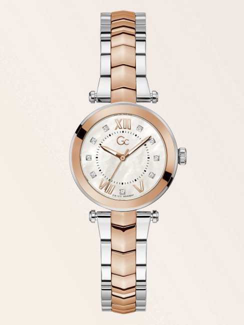 Montre Analogique Guess Gc Acier Ou Rose Nouvelle Tendance