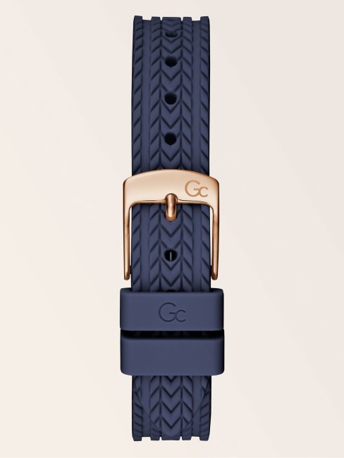 Montre Analogique En Silicone Guess Gc En Or Rose