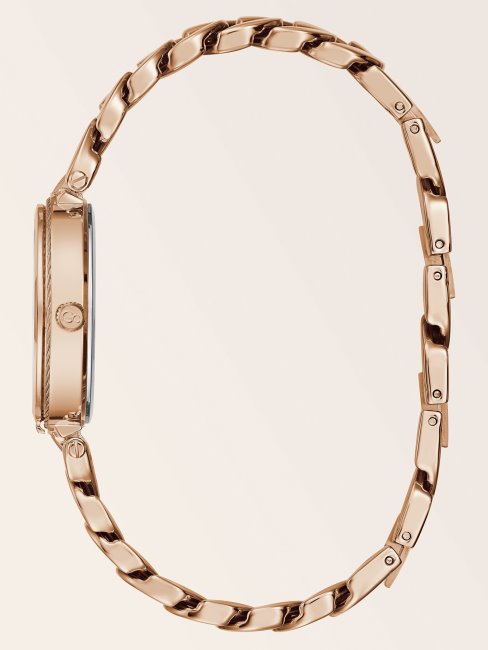 Montre Analogique En Acier Gc Or Rose Guess Nouvelle Tendance