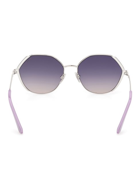 Lunettes De Soleil Géométriques Modèle Guess Argent