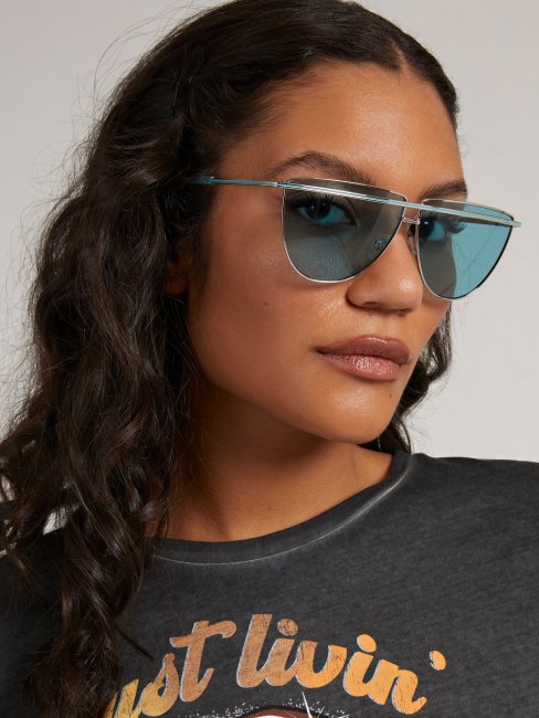 Lunettes De Soleil Ovales 10v Modèle Guess