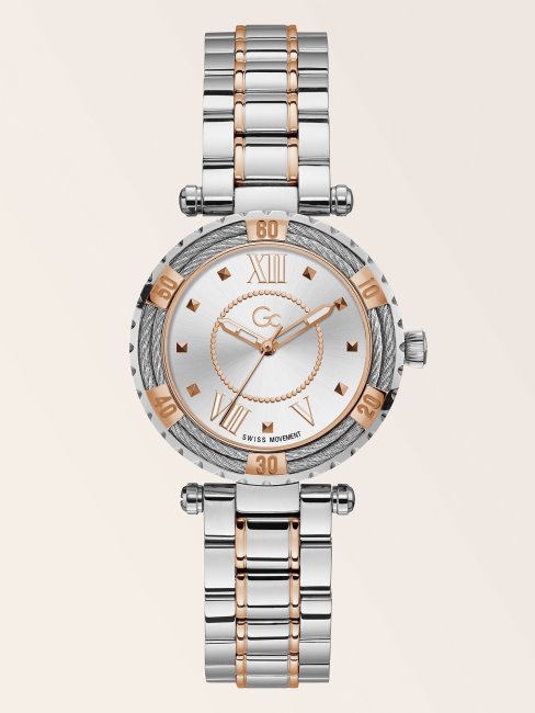 Montre Analogique Gc Acier Guess Or Rose