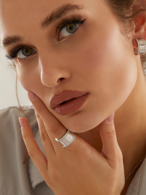 Bague D'harmonie Ronde En Argent Guess