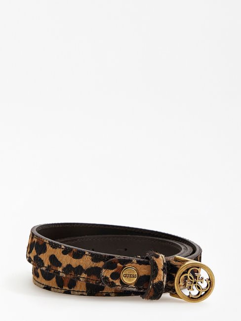 Ceinture Abey Cuir Véritable Guess Animalier