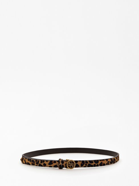 Ceinture Abey Cuir Véritable Guess Animalier