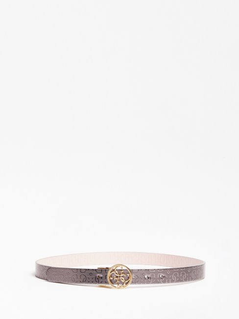 Guess Ceinture En Cuir Verni Logo Gaia 4g