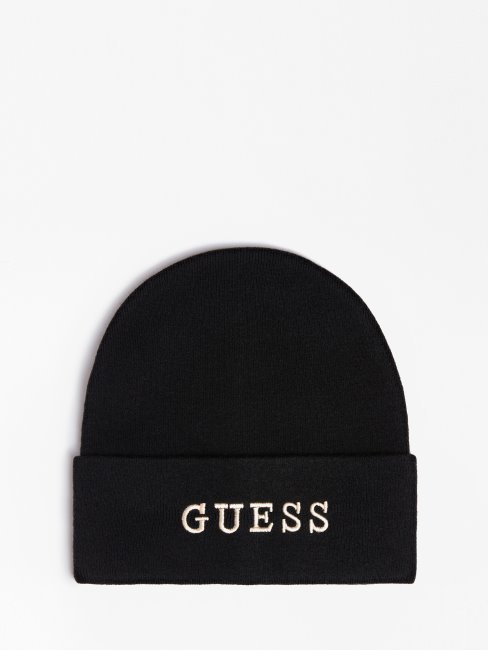 Guess Chapeau Logo Brodé Noir