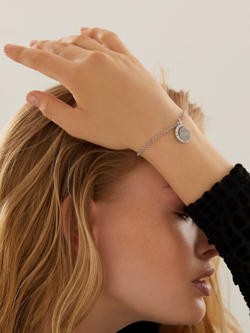 Bracelet Phases De Lune Argent Guess