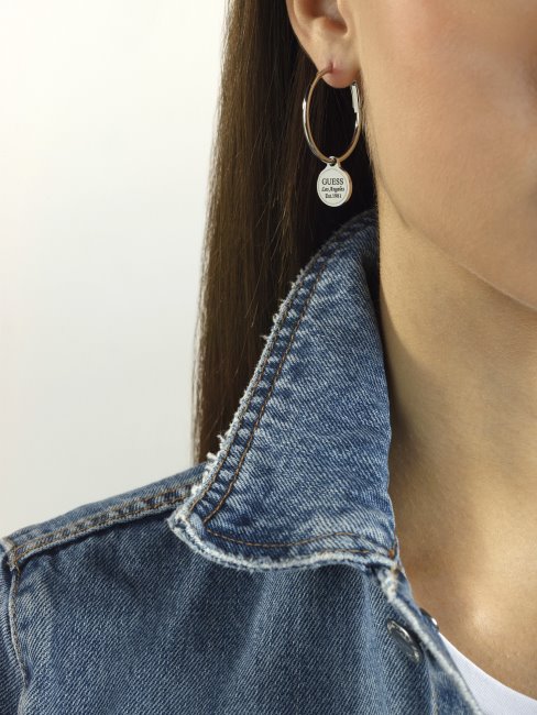 Boucles D'oreilles Hula Hoop En Argent