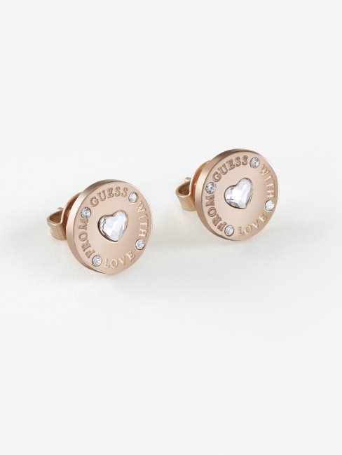 Boucles D'oreilles En Or Rose De Guess With Love