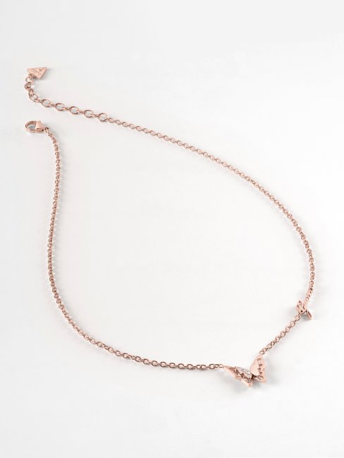Collier Fly-away Ou Rose Guess