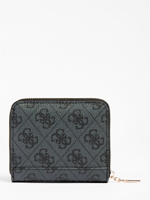 Mini Portefeuille Guess Gris Laurel 4g Logo