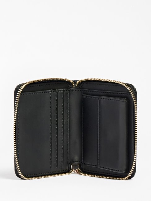 Mini Portefeuille Guess Gris Laurel 4g Logo