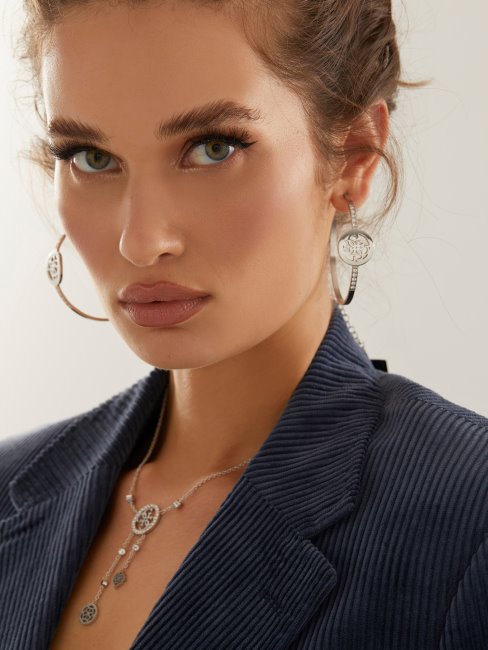 Boucles D'oreilles Argent Pivoines