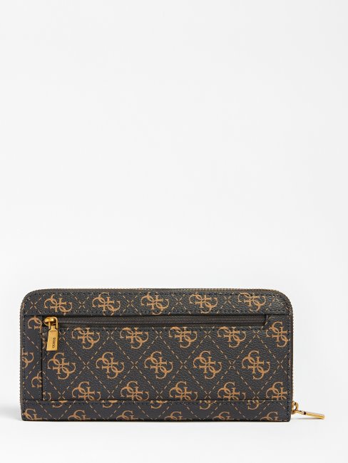 Guess Nell 4g Logo Maxi Portefeuille Marron