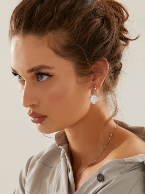 Devine Boucles D'oreilles En Argent