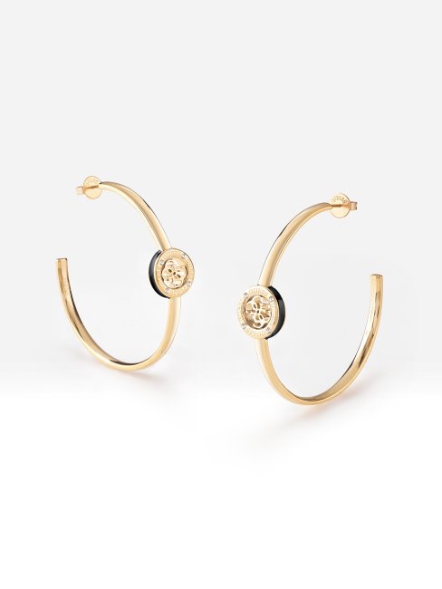 Boucles D'oreilles Guess Multi 4g Noires