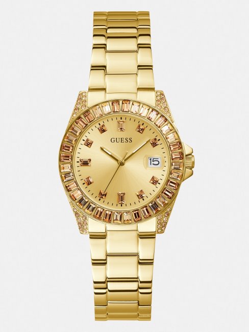 Montre Guess Crystal En Argent Avec Fonction Date