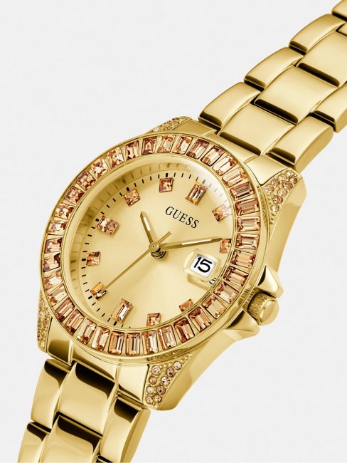 Montre Guess Crystal En Argent Avec Fonction Date