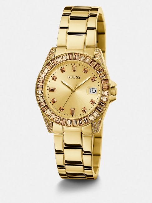 Montre Guess Crystal En Argent Avec Fonction Date