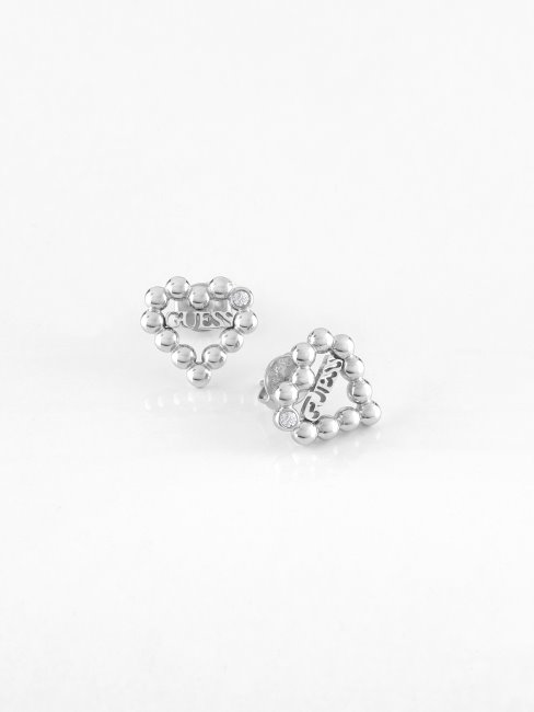 Coeur-romance-boucles D'oreilles Guess Argent