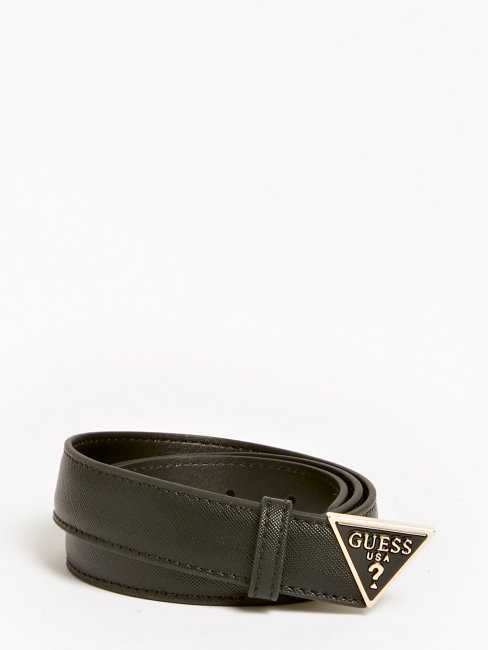 Ceinture Alexie Saffiano Guess Noir