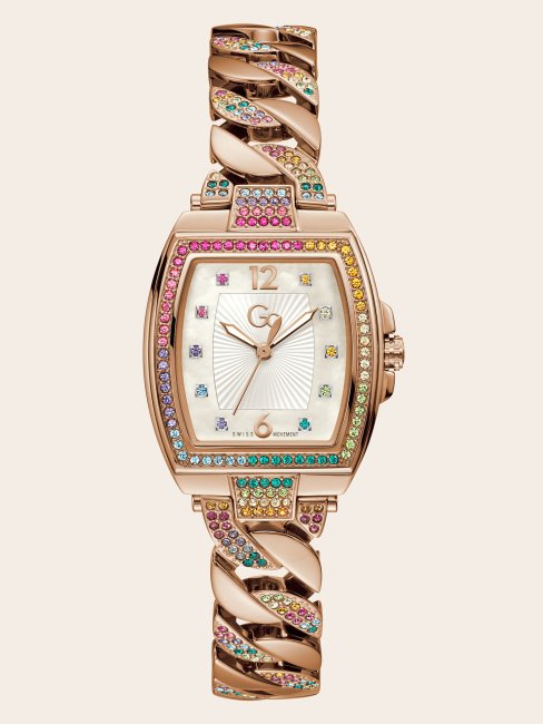 Montre Analogique Guess En Or Rose Et Acier Gc